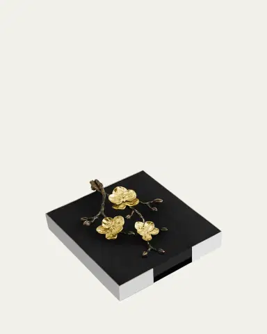 Michael Aram Gold Orchid Dinner Napkin Holder | Thumbnail 2