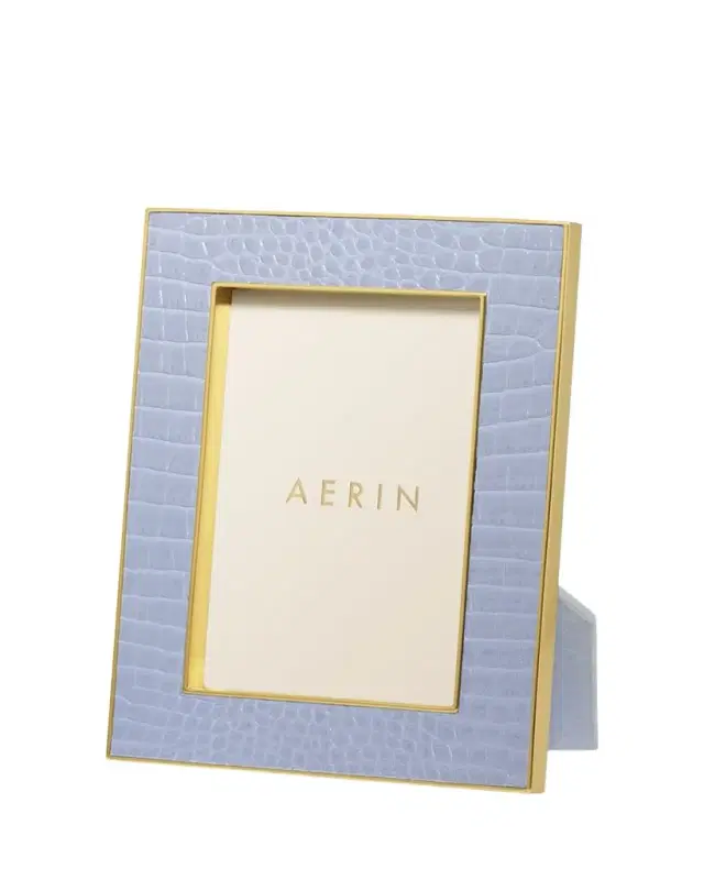AERIN Classic Croc Leather Frame, 4" x 6"