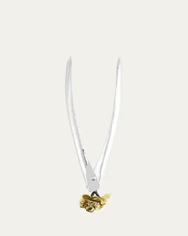Michael Aram Gold Orchid Large Lock Spring Tongs | Thumbnail 4