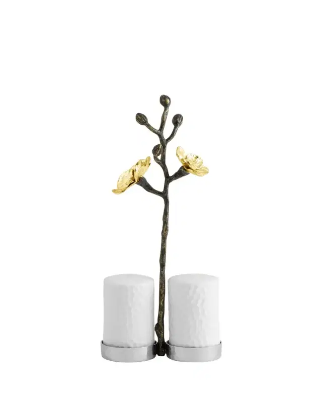 Michael Aram Gold Orchid Salt and Pepper Set