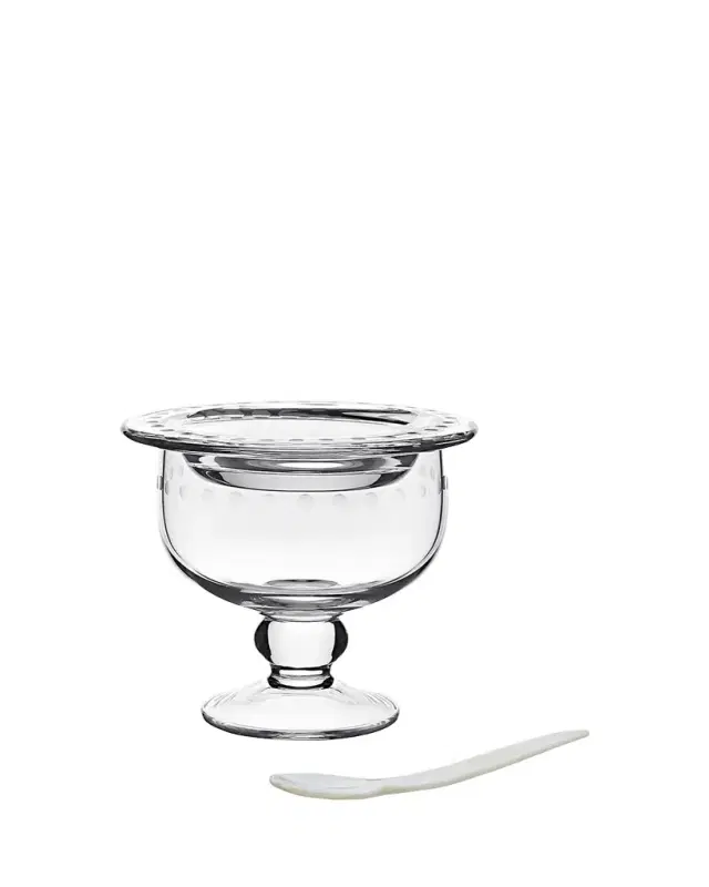 William Yeoward Crystal Katerina Caviar Server For 2 With Spoon