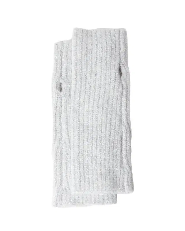Amalia Sequin Ribbed Wool-Blend Gloves