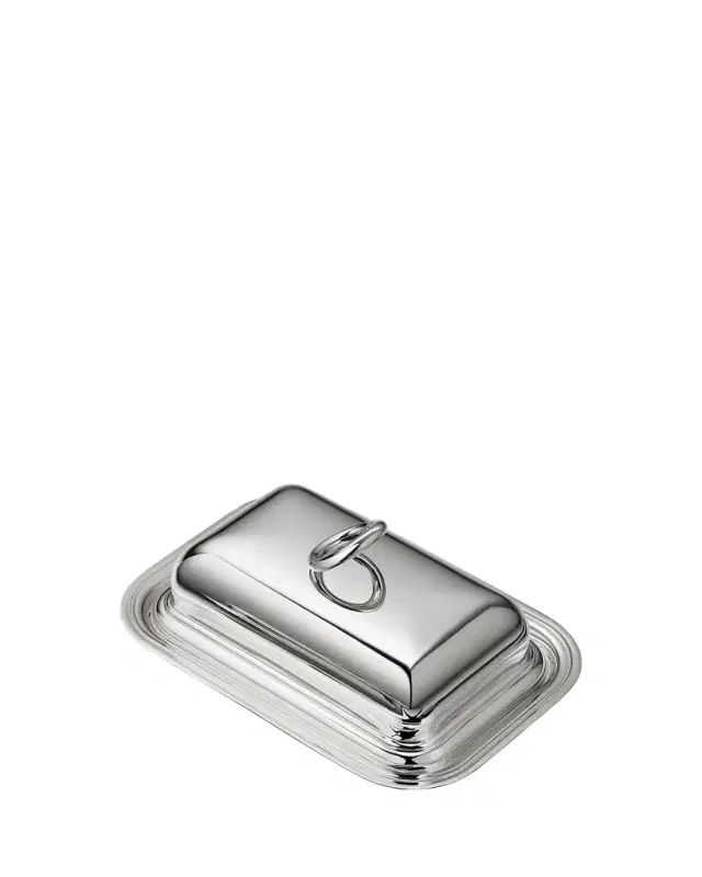 Christofle Vertigo Butter Dish with Lid