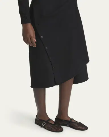 Alaïa Mesh Mary Jane Ballerina Flats | Thumbnail 2