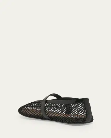 Alaïa Mesh Mary Jane Ballerina Flats | Thumbnail 4