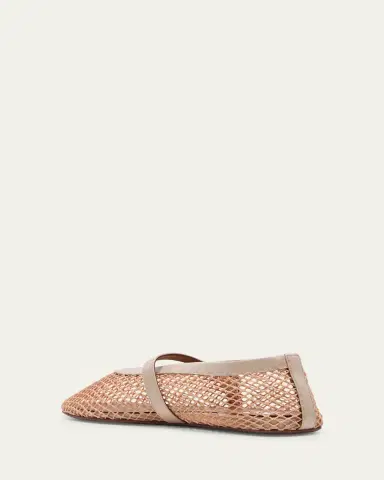 Alaïa Mesh Mary Jane Ballerina Flats | Thumbnail 8