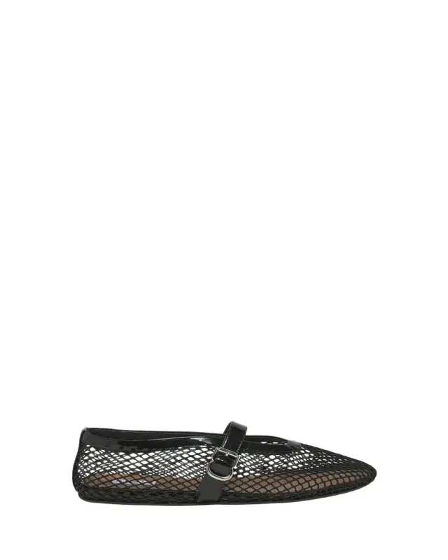 ALAÏA Mesh Mary Jane Ballerina Flats