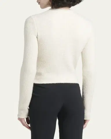 Giorgio Armani Contrast Grosgrain Zip-Front Cashmere Silk Jacket | Thumbnail 3 Giorgio Armani Contrast Grosgrain Zip-Front Cashmere Silk Jacket | Thumbnail 3