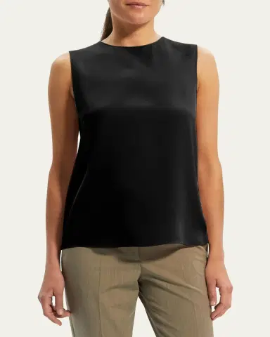 Theory Silk Straight Shell Top | Thumbnail 4