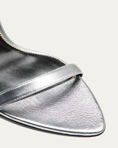 Tom Ford Lock Metallic Stiletto Sandals | Thumbnail 5 Tom Ford Lock Metallic Stiletto Sandals | Thumbnail 5