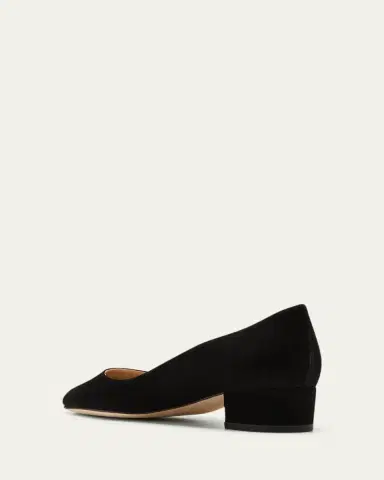 Manolo Blahnik Lista Suede Pumps | Thumbnail 4