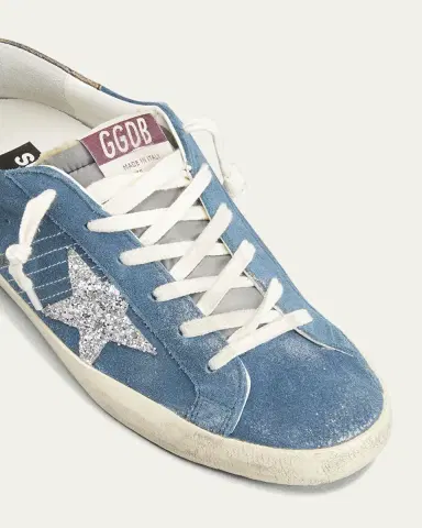 Golden Goose Super-Star Suede Glitter Low-Top Sneakers | Thumbnail 5 Golden Goose Super-Star Suede Glitter Low-Top Sneakers | Thumbnail 5