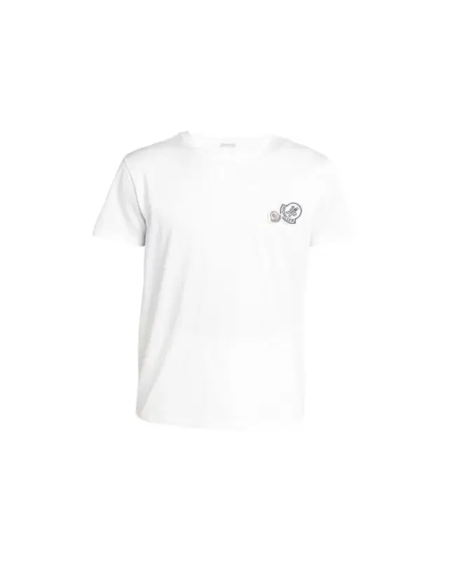Moncler Men's Double Logo Cotton Jersey T-Shirt