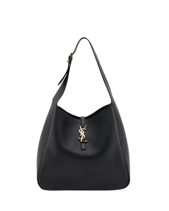Le 5 A 7 Large Shoulder Bucket Bag in Smooth Leather
