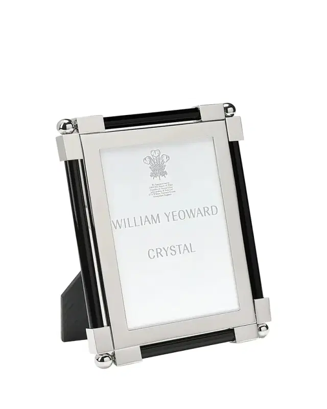 William Yeoward Crystal New Classic Black Frame, 4 x 6