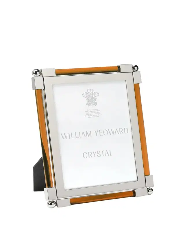 William Yeoward Crystal New Classic Amber Frame, 5 x 7