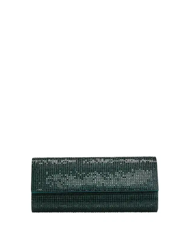 Judith Leiber Couture Perry Beaded Crystal Clutch Bag