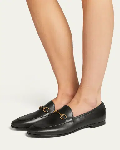 Gucci Jordaan Leather Bit Loafers | Thumbnail 2