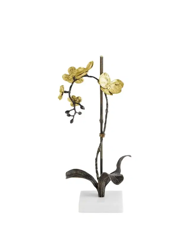 Michael Aram Gold Orchid Small Stem Sculpture
