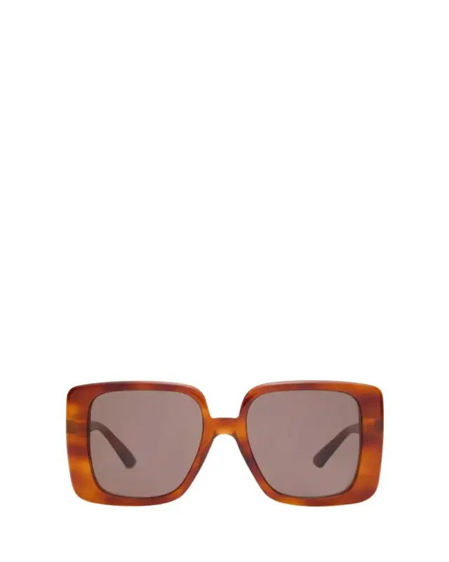 Oversized Square Havana Acetate Sunglasses