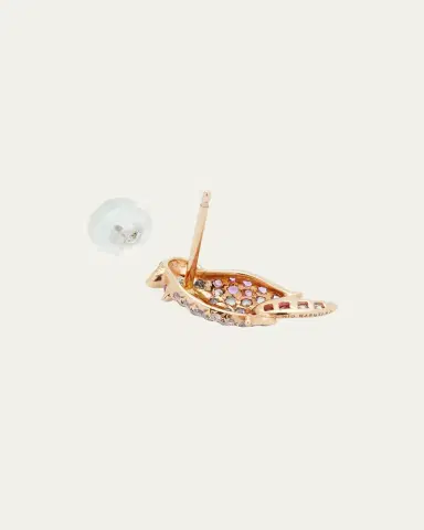 Mio Harutaka 18K Pink Sapphire Little Bird Earring, Single | Thumbnail 4