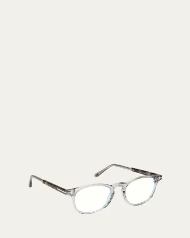 Tom Ford Men's Blue Light Blocking Acetate Round Optical Glasses | Thumbnail 2 Tom Ford Men's Blue Light Blocking Acetate Round Optical Glasses | Thumbnail 2