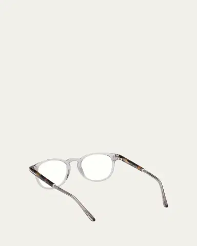 Tom Ford Men's Blue Light Blocking Acetate Round Optical Glasses | Thumbnail 3 Tom Ford Men's Blue Light Blocking Acetate Round Optical Glasses | Thumbnail 3