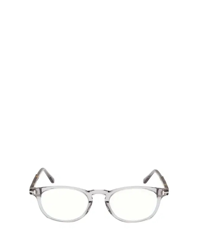 TOM FORD Men's Blue Light Blocking Acetate Round Optical Glasses
