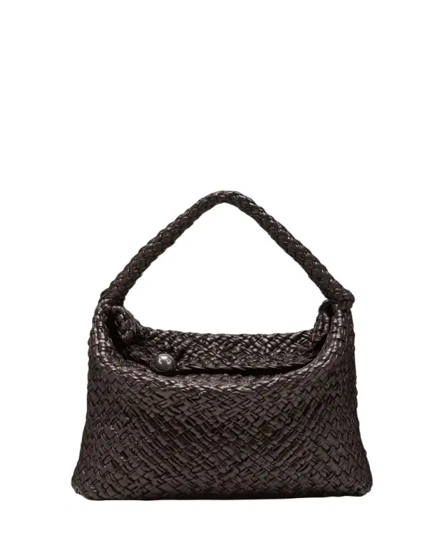 Maxi Intreccio Leather Shoulder Bag