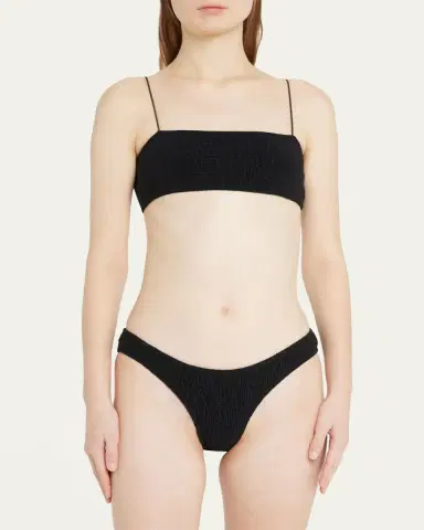 TOTEME Smocked Bikini Top | Thumbnail 4 TOTEME Smocked Bikini Top | Thumbnail 4