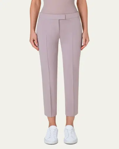 Akris punto Frankie Straight-Leg Cotton-Stretch Cropped Pants | Thumbnail 2 Akris punto Frankie Straight-Leg Cotton-Stretch Cropped Pants | Thumbnail 2