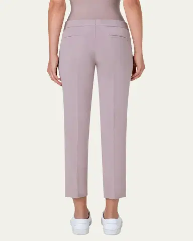 Akris punto Frankie Straight-Leg Cotton-Stretch Cropped Pants | Thumbnail 3 Akris punto Frankie Straight-Leg Cotton-Stretch Cropped Pants | Thumbnail 3