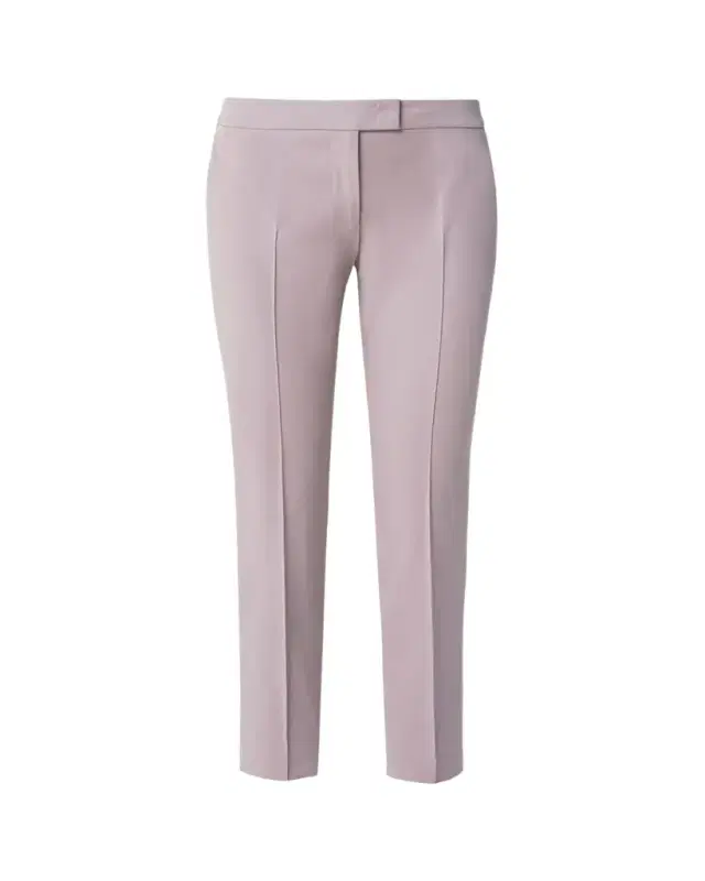 Akris punto Frankie Straight-Leg Cotton-Stretch Cropped Pants