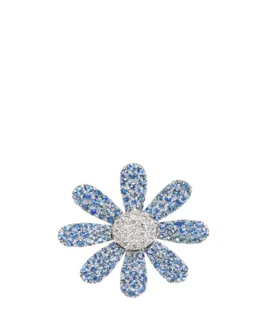Mio Harutaka Blue Margaret Sapphire and Diamond Earring, Single | Thumbnail 1