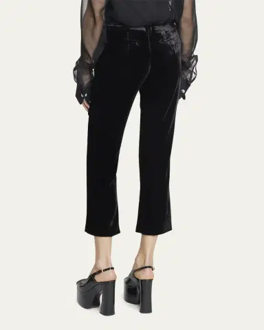 Balmain Velvet Bootcut Pants | Thumbnail 3