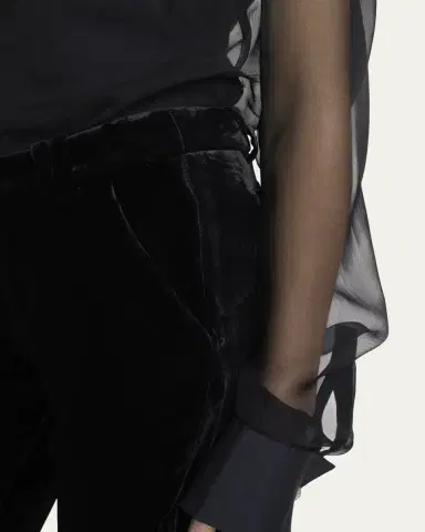 Balmain Velvet Bootcut Pants | Thumbnail 5