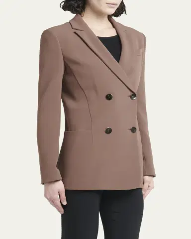Giorgio Armani Cady Double-Breasted Blazer | Thumbnail 4