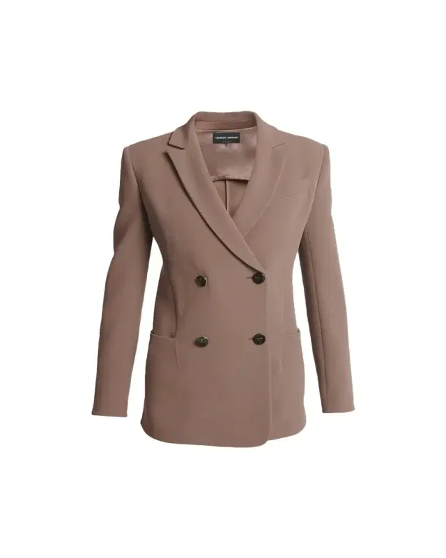 Giorgio Armani Cady Double-Breasted Blazer