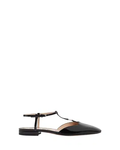 Gucci Marmont Patent Leather Ballerina Flats | Thumbnail 1