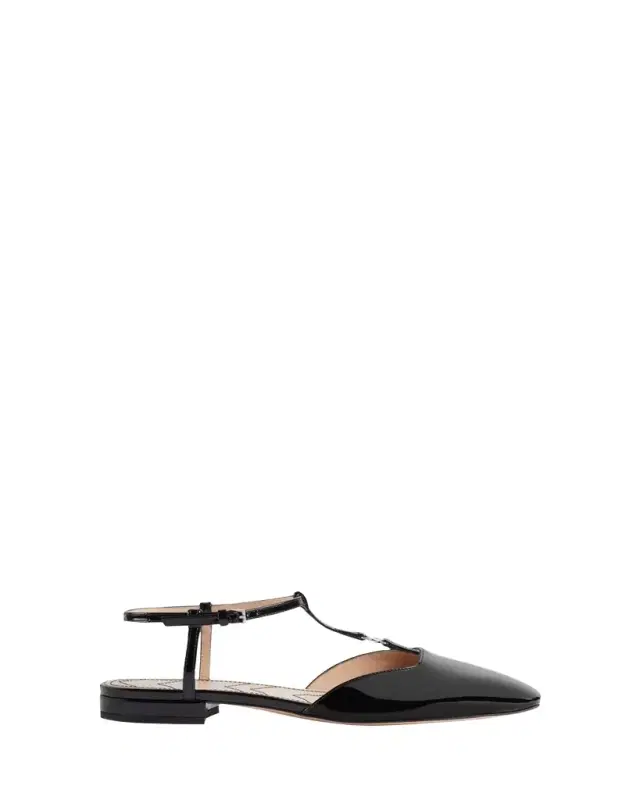 Marmont Patent Leather Ballerina Flats