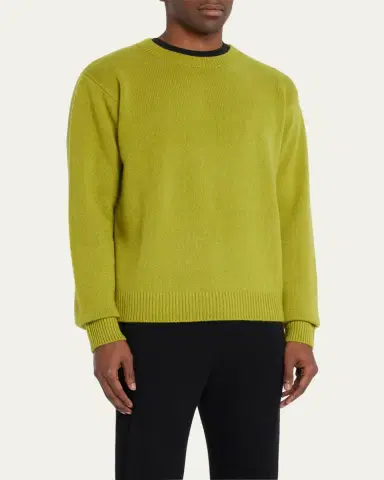 The Elder Statesman Men's Heavyweight Cashmere Sweater | Thumbnail 4