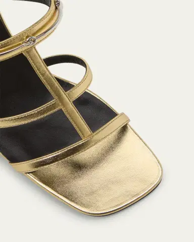 Gucci Horsebit Metallic Leather Stiletto Sandals | Thumbnail 5