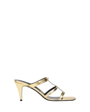 Gucci Horsebit Metallic Leather Stiletto Sandals | Thumbnail 1