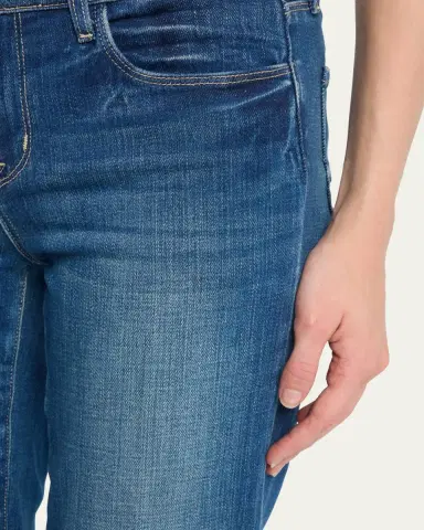 L'Agence Sneeki Low-Rise Sneaker Straight Jeans | Thumbnail 5