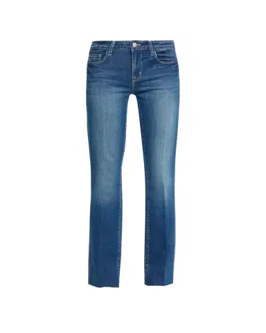 L'Agence Sneeki Low-Rise Sneaker Straight Jeans | Thumbnail 1