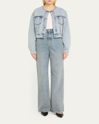 3.1 Phillip Lim Collarless Denim Jacket | Thumbnail 2 3.1 Phillip Lim Collarless Denim Jacket | Thumbnail 2