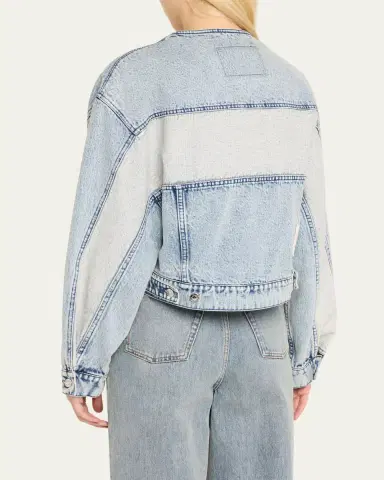 3.1 Phillip Lim Collarless Denim Jacket | Thumbnail 3 3.1 Phillip Lim Collarless Denim Jacket | Thumbnail 3