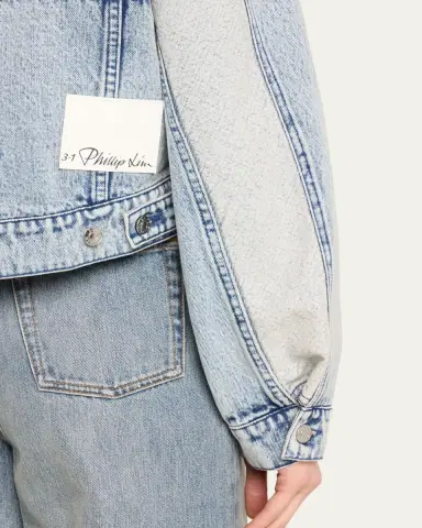 3.1 Phillip Lim Collarless Denim Jacket | Thumbnail 5 3.1 Phillip Lim Collarless Denim Jacket | Thumbnail 5