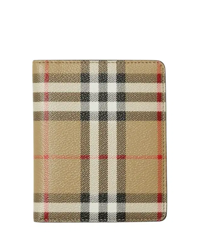 Burberry Check Bifold Passport Holder