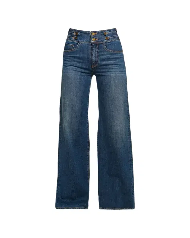 Ramy Brook Liv High-Rise Wide-Leg Jeans